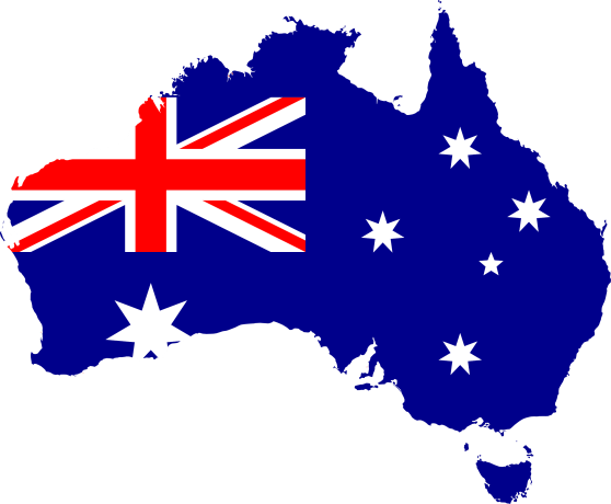 Australia-Flag-Map